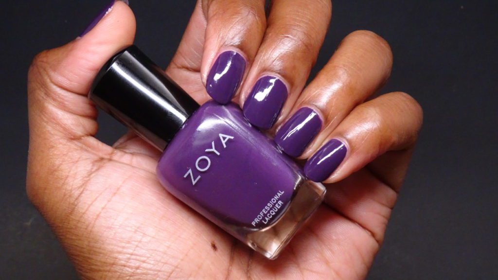 Zoya Becca: blackened fig cream nail polish