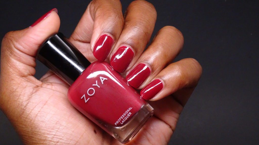 Zoya Mila: sultry, deep mahogany red cream nail polish