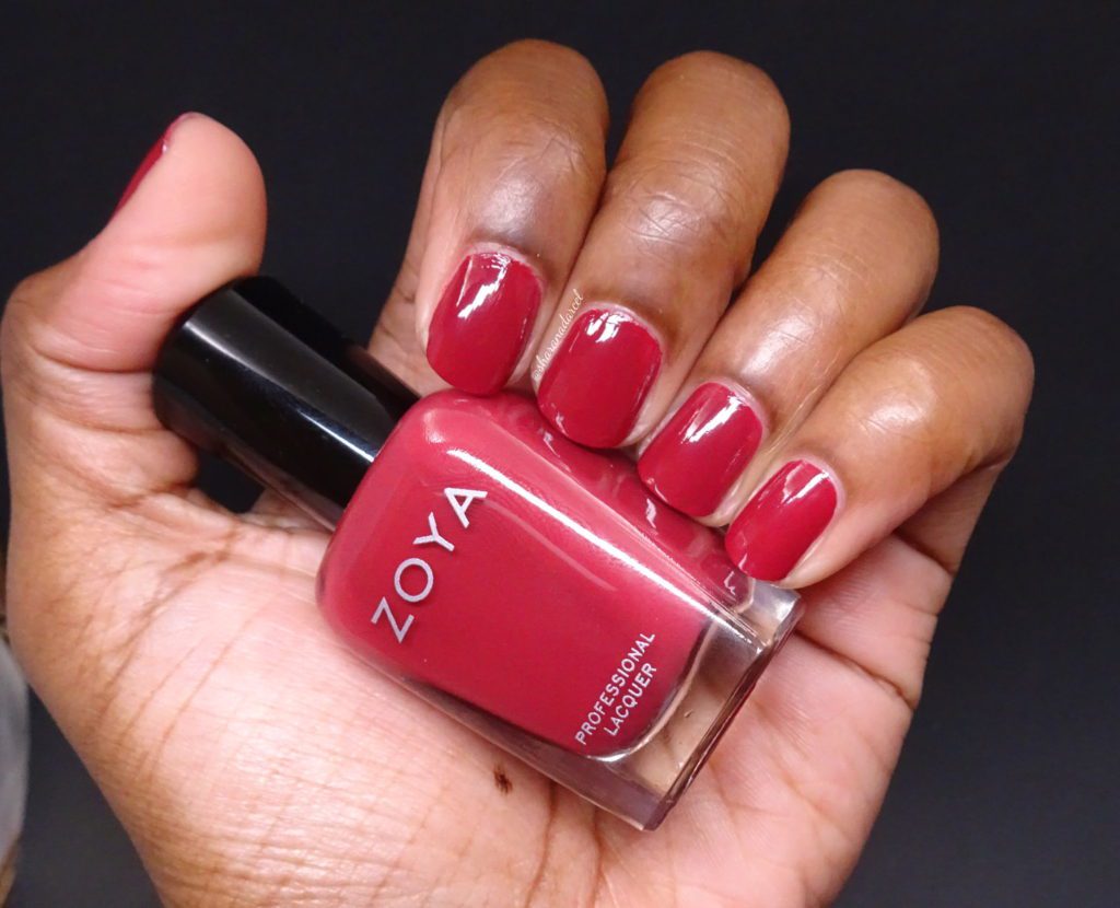 Zoya Rochelle: deepened maroon red cream nail polish